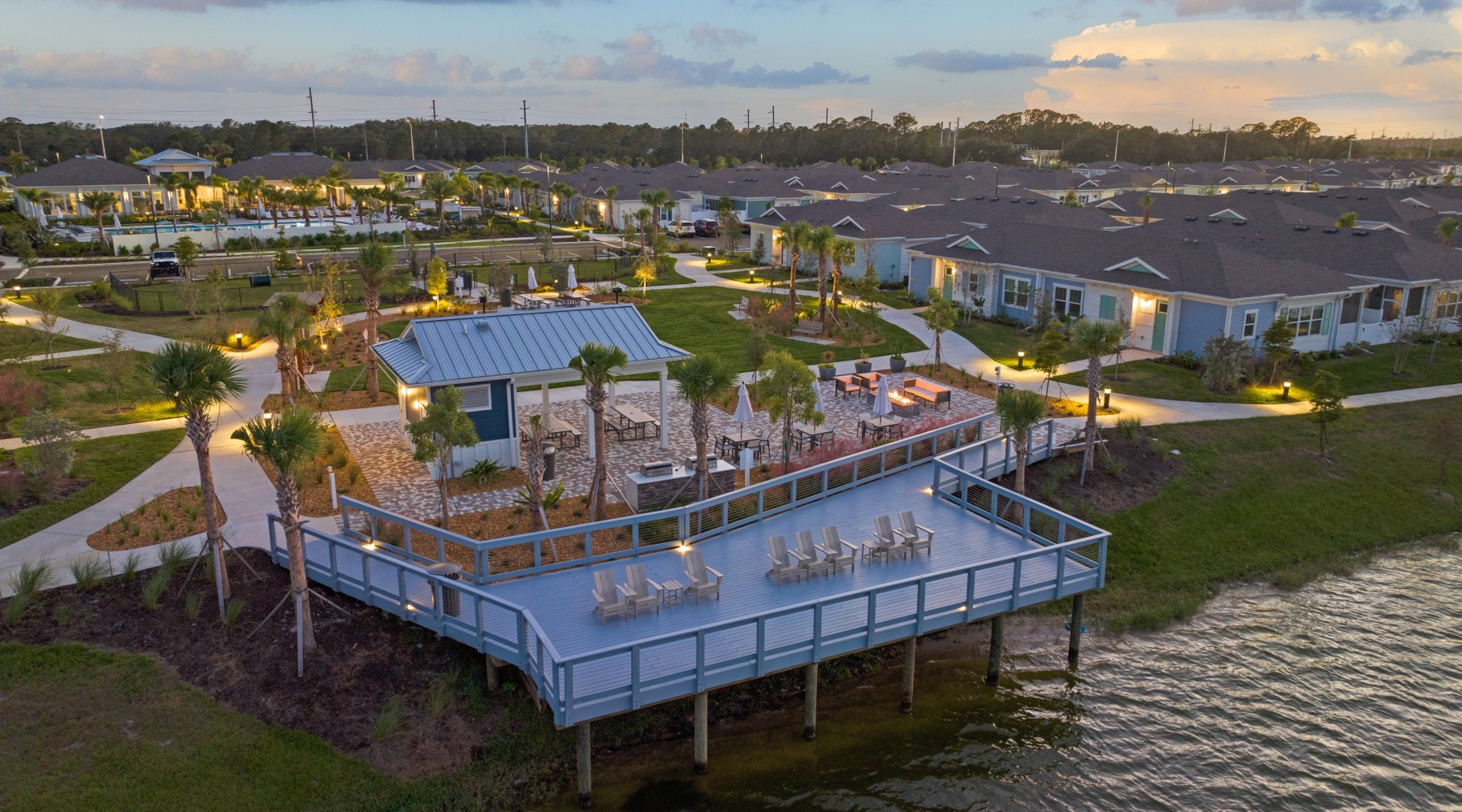 The Tides at Waterside's community dock